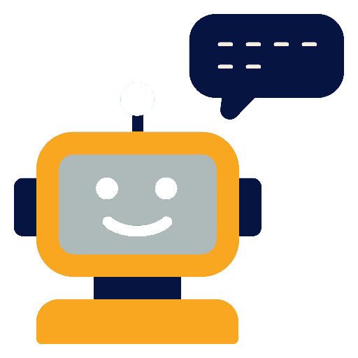Chatbot icon at the colors of The Invoicing Hub