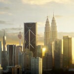 Skyline of Kuala Lumpur, capital of Malaysia