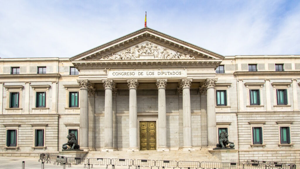 Photo of the Spanish parliament building