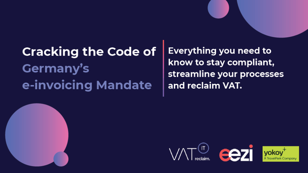 eezi ad to promote their Cracking the Code of Germany's e-invoicing Mandate webinar
