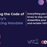 eezi ad to promote their Cracking the Code of Germany's e-invoicing Mandate webinar