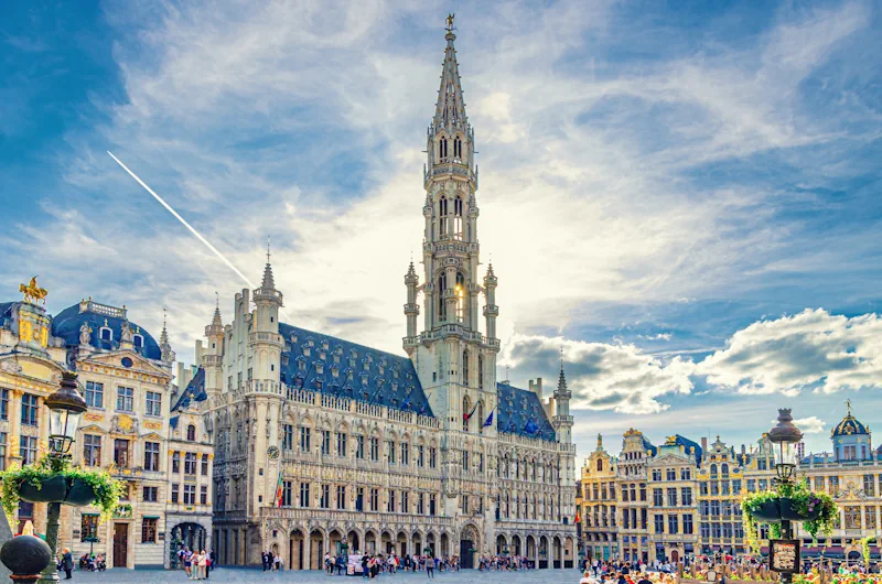 Photo of the Grand-Place in Brussels, capital of Belgium