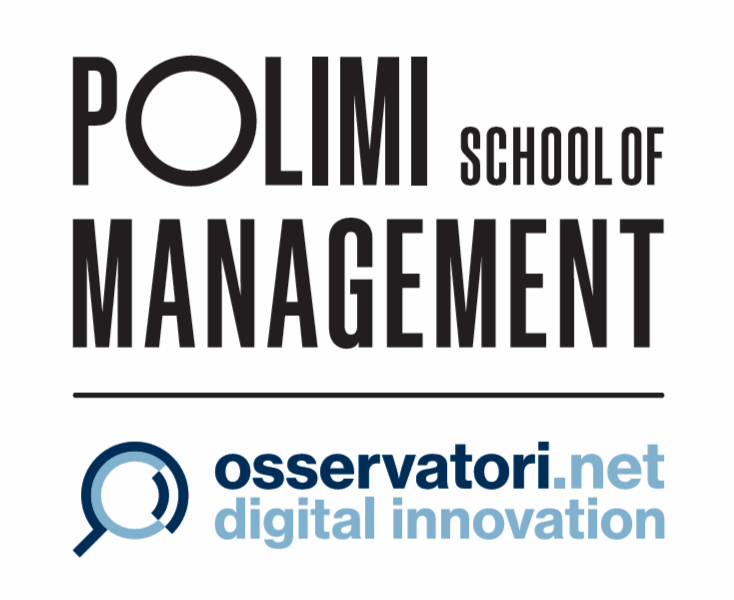 Logo of the International Observatory on eInvoicing, part of the Politecnico Milano, School of Management