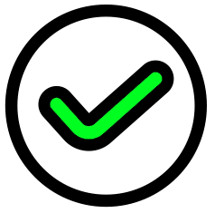 Green tick icon