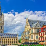 Historic city center of Gand, in Belgium