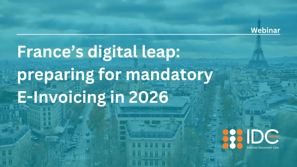 Indicom France Webinar titled France’s digital leap: preparing for mandatory E-Invoicing in 2026