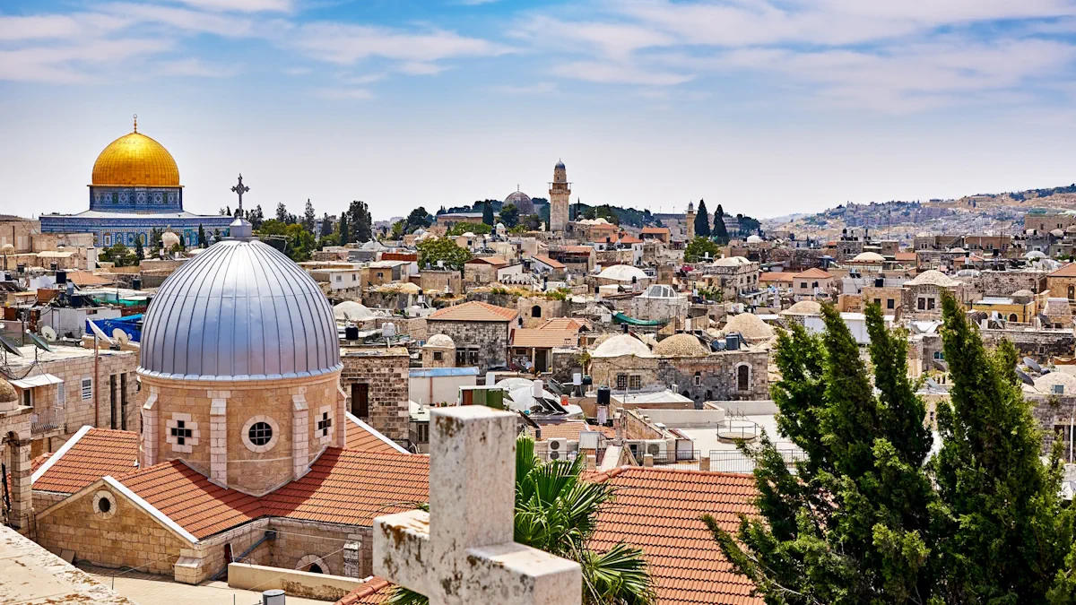 Photo of Old City of Jerusalem taken from the heights