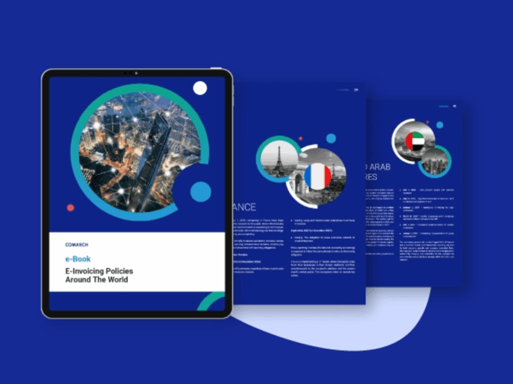 A 2026 Comarch eBook outlining global e-invoicing regulations, upcoming compliance mandates, and country-specific rules across 75 nations.